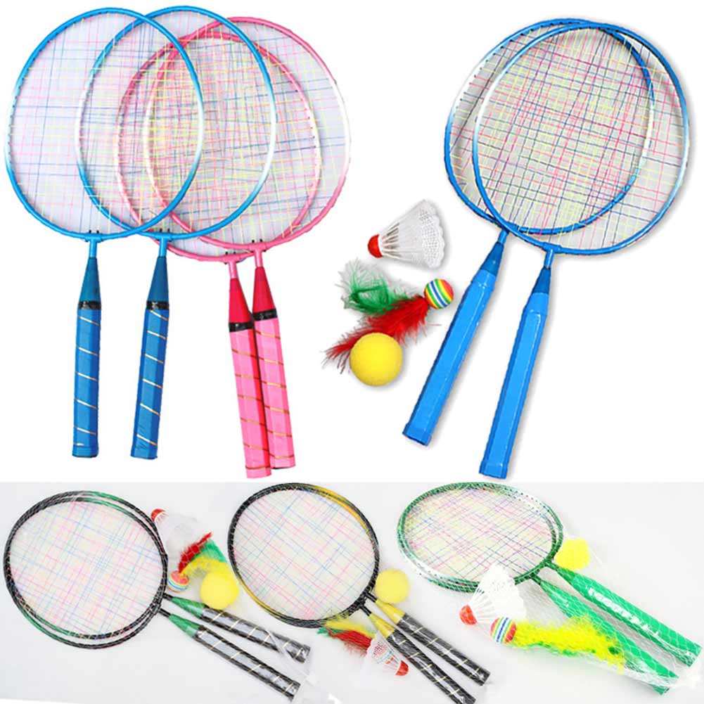 Badminton Racket Carbon - 티타늄 메탈 어린이용 배드민턴 라켓 (나일론