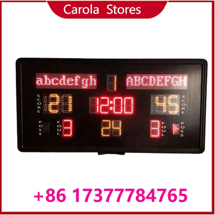Scoreboard Digital - 1200×600mm 실내용 미니 LED 다목적 점수판,