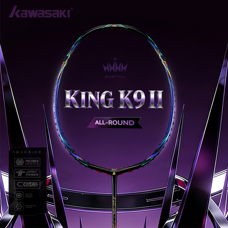 가와사키 King K9 4U 배드민턴 라켓, 전문 T- - Badminton Racket Carbon 리뷰 및 가격