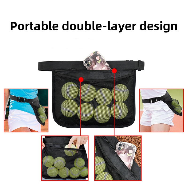 팀 훈련용 테니스공 허리 홀더 가방 조절 가능한 벨트  - Badminton Bag 리뷰 및 가격
