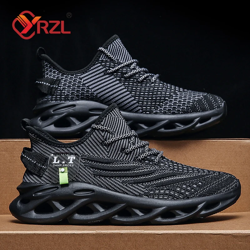 YRZL 남성 스포츠 러닝 블랙 조깅 신발 캐주얼 스니 - Badminton Shoes 리뷰 및 가격